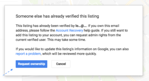 Tuto : Valider l’inscription de vos établissements sur Google 4 Google My Business ownership