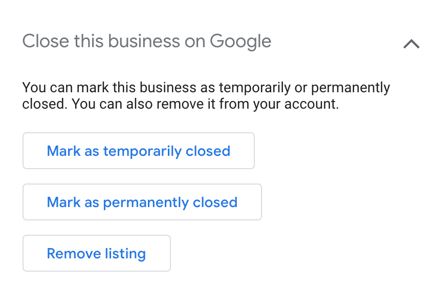 Close Google My business png