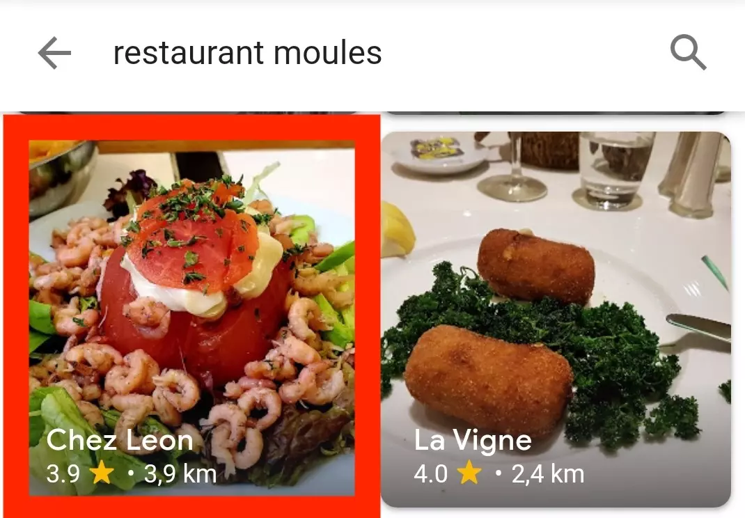 Restaurant Moules résultats images