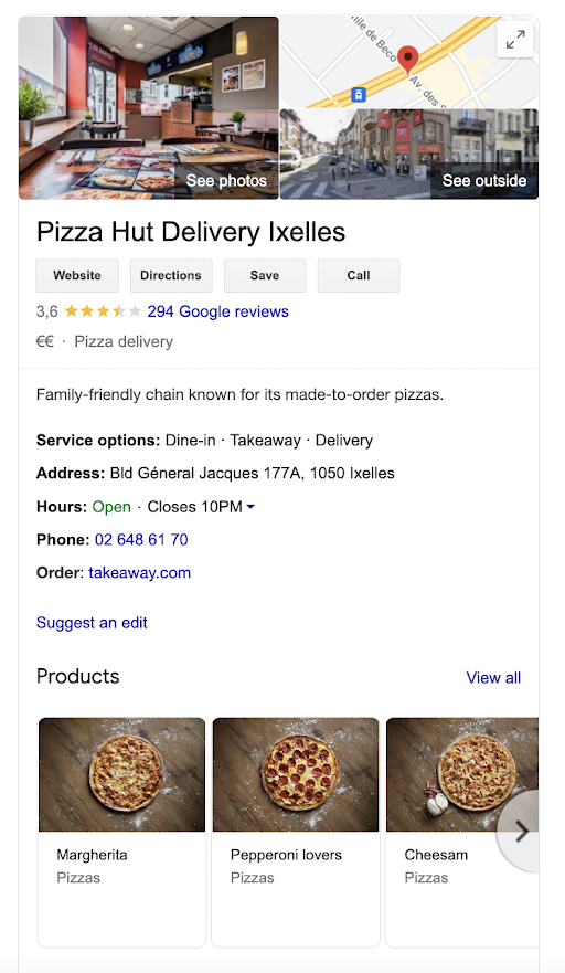 pizza hut products review GBP